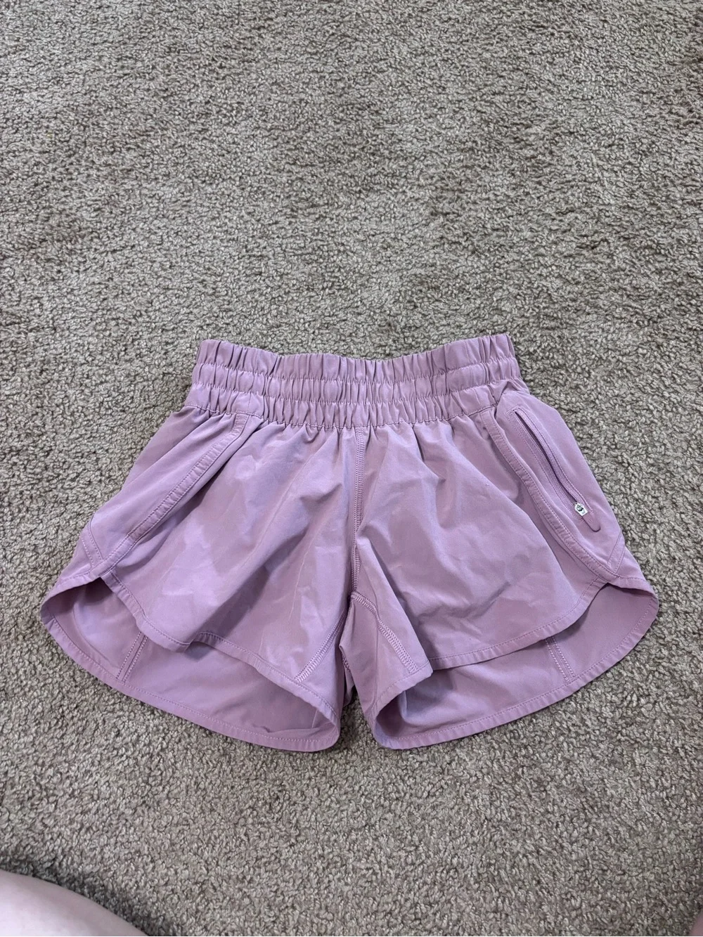 Lululemon Track That Mid-Rise Lined Short Wisteria Purple Size 4